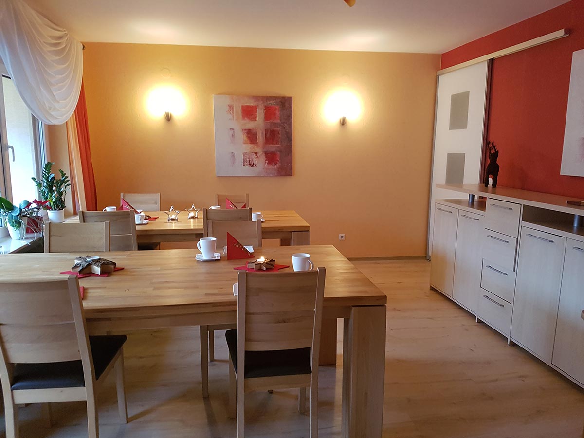 Haus Am Kastanienwald Unser Frühstückzimmer